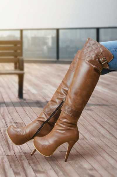 Botas Valentina Tabaco (Cuero)