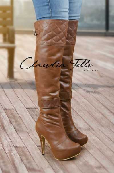 Botas Valentina Tabaco (Cuero)