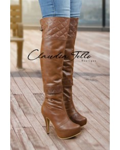 Botas Valentina Tabaco (Cuero)