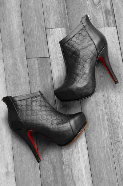 Botines Coco Negro (Cuero)