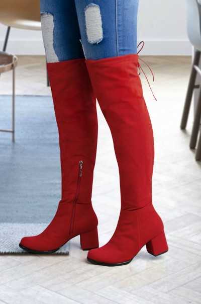 Botas Barbara Rojo