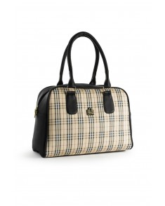 Cartera Sabrina Tartán (Amarillo y Negro)