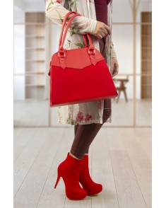 Botines Camila Rojo