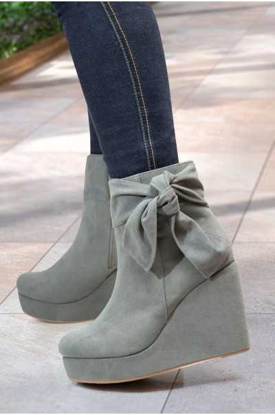 Botines Pamela Gris
