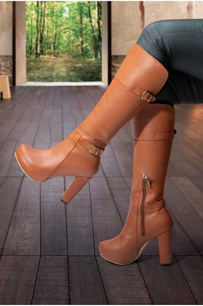 Botas Susana Miel (Cuero)