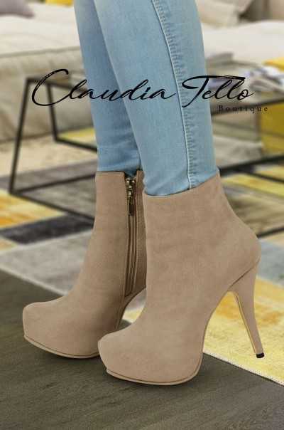 Botines Camila Beige