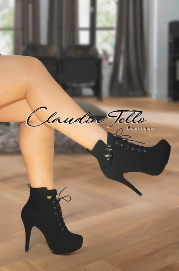 Botines Valeria Negro