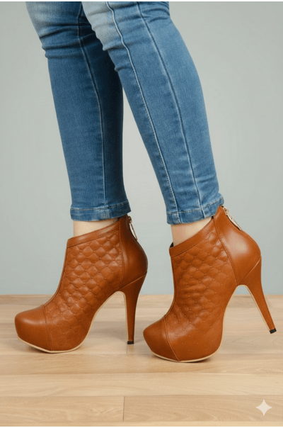 Botines Coco Cuero Miel