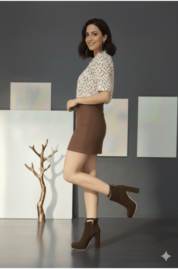 Botines Claudia Café