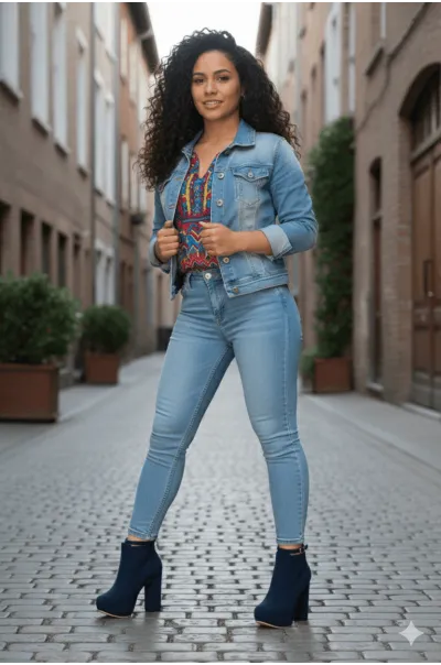 Claudia Blue Ankle Boots