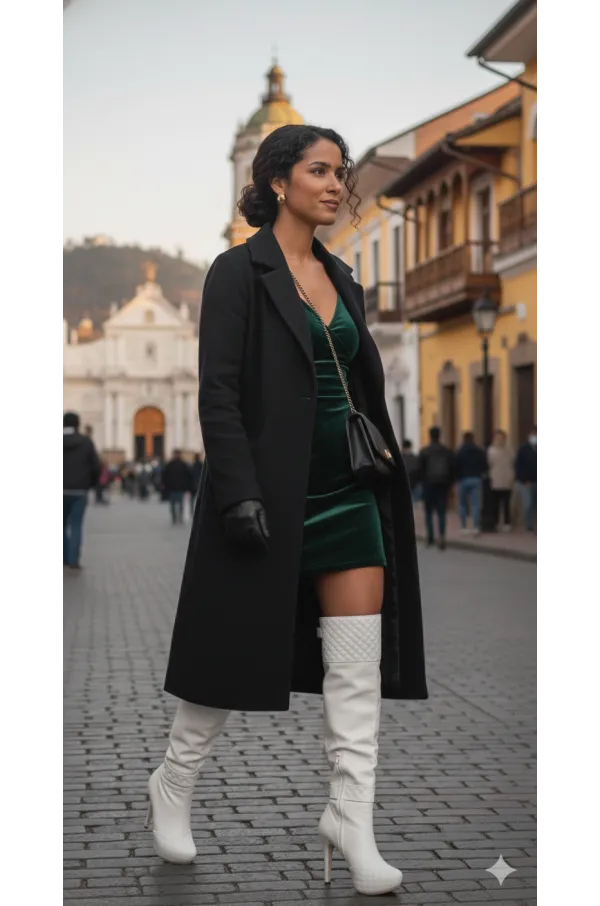 Botas Valentina Cuero Blanco