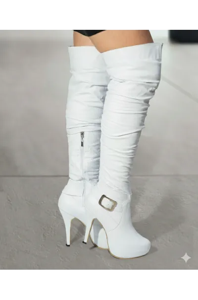 Botas Luna Blanco (Cuero)