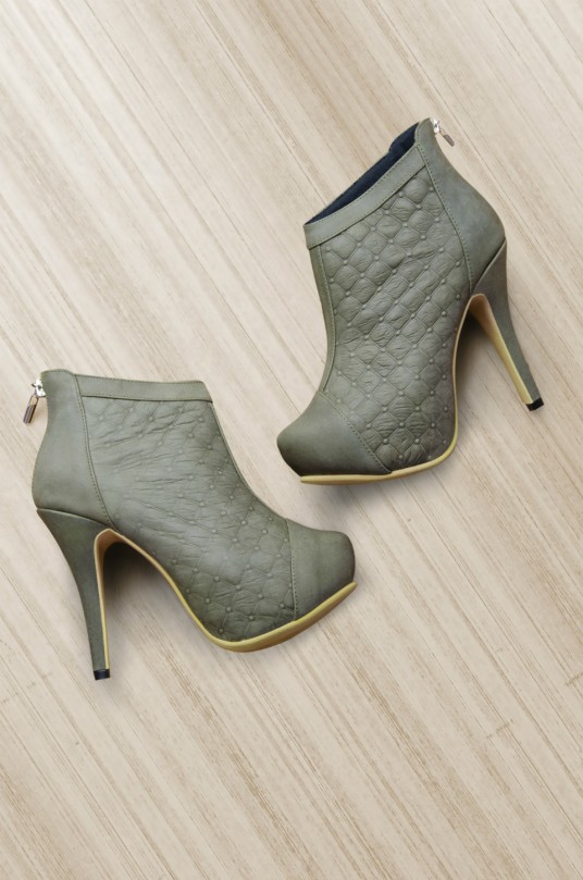 Botines Coco Verde (Cuero)