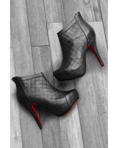 Botines Coco Negro (Cuero)
