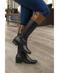 Botas Daniela Cuero Combinado