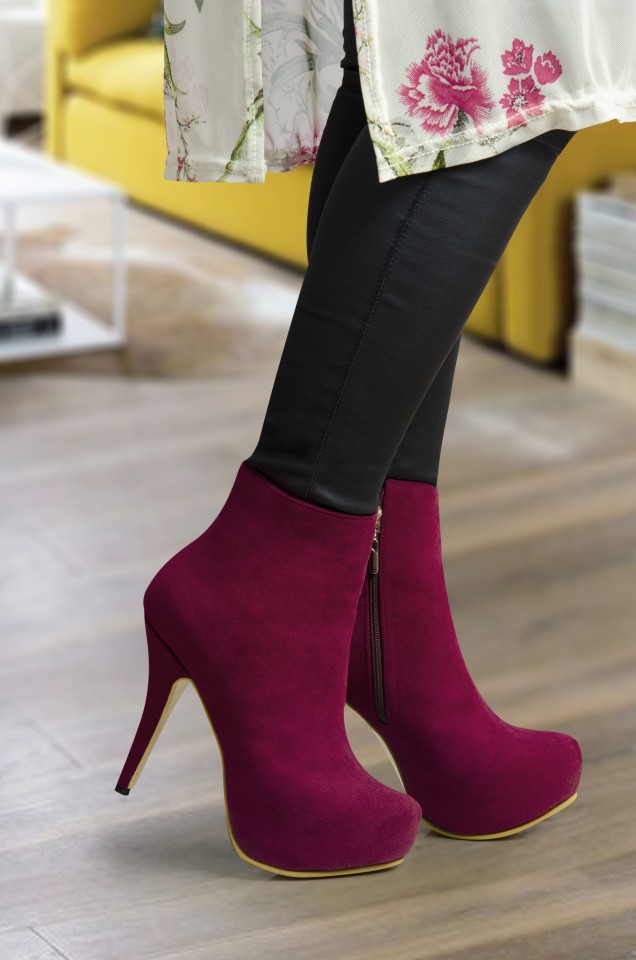 Botines Camila Vinotinto