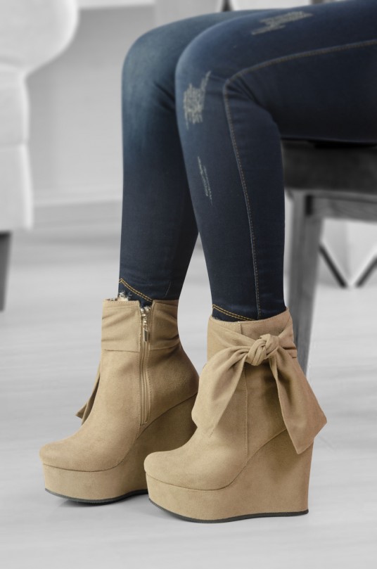 Botines Pamela Taupe