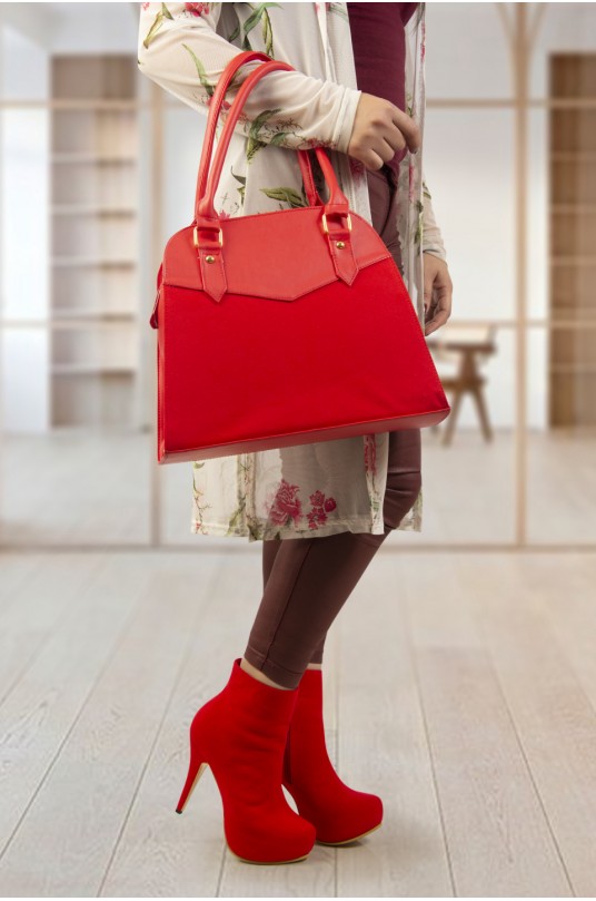 Botines Camila Rojo