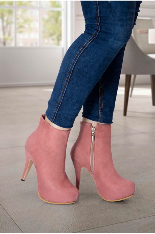 Botines Camila Palo de Rosa