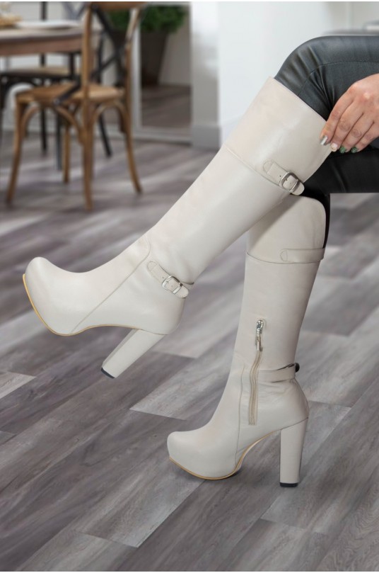 Botas Susana Beige (Cuero)