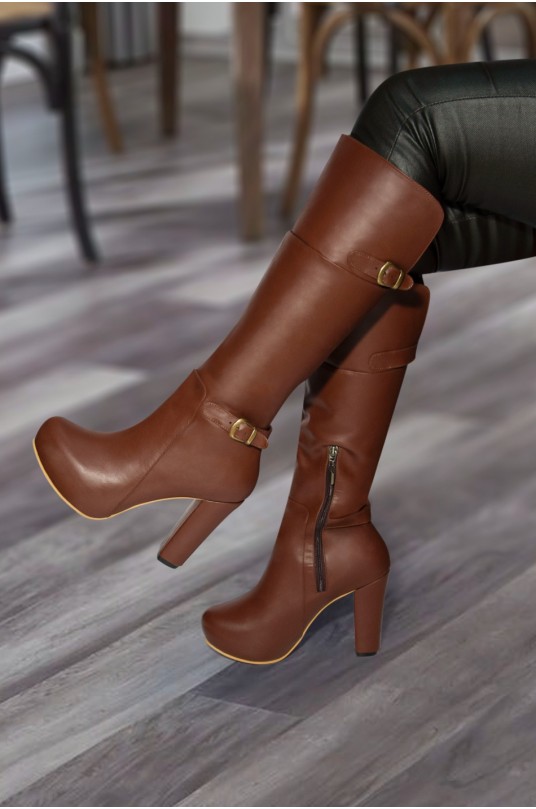 Botas Susana Café (Cuero)