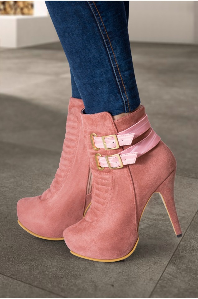 Botines Sara Palo Rosa